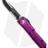 Microtech UTX-85 S/E OTF Automatic Knife Violet (3.125" Black Serr)