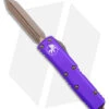 Microtech UTX-85 Spartan OTF Automatic Knife Purple (3.1" Bronze Apocalyptic)
