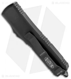 Microtech UTX-85 T/E OTF Automatic Knife Tactical (3.125" Black Serr) 233-2T -Microtech Shop Microtech UTX 85 TE OTF Auto Tactical Black Serr 233 2T BHQ 83974 jr side