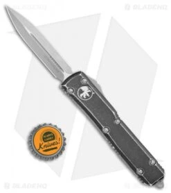 Microtech Ultratech D/E OTF Automatic Knife Distressed Black (3.4" SW) 122-10DBK -Microtech Shop Microtech Ultratech DE OTF Auto Distressed black Apocalyptic 122 10DBK BHQ 108516 jr bottlecap