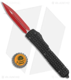 Microtech Ultratech Dagger OTF Automatic Knife Black (3.4" Red) Sith Lord -Microtech Shop Microtech Ultratech Dagger OTF Auto Black Red Sith Lord BHQ 34415 jr bottlecap 2