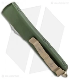 Microtech Ultratech Hellhound Tanto OTF Automatic OD Green (3.4" Bronze SW) -Microtech Shop Microtech Ultratech Hellhound Tanto OTF OD Green Bronze SW BHQ 83975 jr side