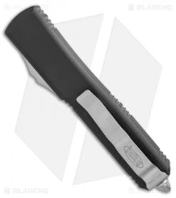 Microtech Ultratech Bayonet OTF Automatic Knife CC (3.4" Satin Serr) 120-5 -Microtech Shop Microtech Ultratech SE bayo CC satin serr 120 5CC BHQ 51390 er side
