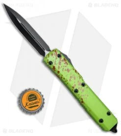 Microtech Ultratech Zombie Tech D/E Automatic Knife CC (3.5" Black) 122-1Z -Microtech Shop Microtech Ultratech Zombie Tech DE CC Black 122 1Z BHQ 67926 jr bottlecap 1