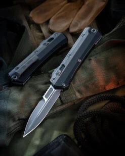 Microtech Knives Glykon 184-10AP Bayonet Bead Blast Overlay Apocalyptic Standard