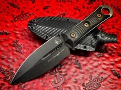 Microtech/Borka Blades SBD Dagger DLC W/ Carbon Fiber Scales Signature Series