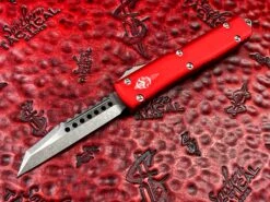 Microtech Ultratech Warhound Stonewashed Standard Red