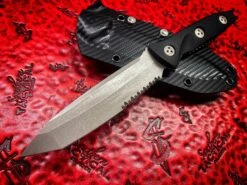 Microtech Socom Alpha Tanto Part Serrated Apocalyptic
