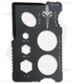 Marfione Custom Assailant Credit Card Knife Black SW Titanium & Bi-Fold Wallet