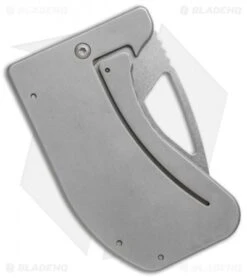 Microtech Option II Credit Card Folding Knife (2.8" Stonewash) 07/2001 #184 -Microtech Shop microtech 184 option II stonewash side cm