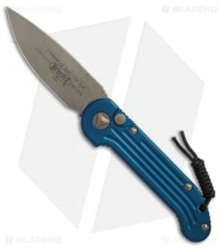 Microtech LUDT Automatic Knife Blue (3.4" Bronzed) 135-13BL
