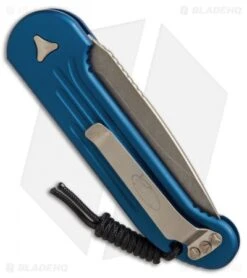 Microtech LUDT Automatic Knife Blue (3.4" Bronzed) 135-13BL -Microtech Shop microtech LUDT blue bronze 135 13BL BHQ 50464 er side