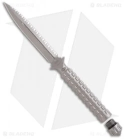 Microtech A.D.O. Tanto Knife T/E Fixed Blade (4.5" Bead Blast Full Serr) 117-9 9 Microtech A.D.O. Tanto Knife T/E Fixed Blade (4.5" Bead Blast Full Serr) 117-9 -Microtech Shop microtech ado bead blast full serr 115 9 open