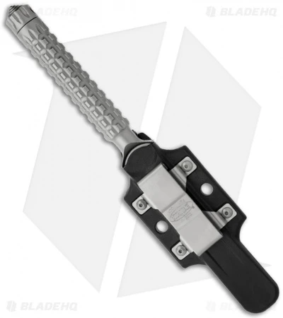 Microtech A.D.O. Tanto Knife T/E Fixed Blade (4.5" Bead Blast Full Serr) 117-9 4 Microtech A.D.O. Tanto Knife T/E Fixed Blade (4.5" Bead Blast Full Serr) 117-9 - Image 4