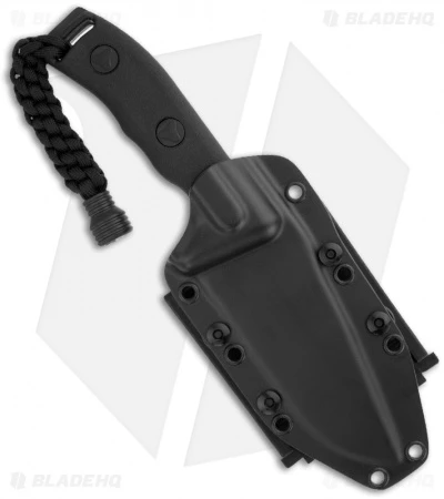 Microtech Currahee Drop Point Knife Fixed Blade (4.5" Black) 102-1 2 Microtech Currahee Drop Point Knife Fixed Blade (4.5" Black) 102-1 - Image 2