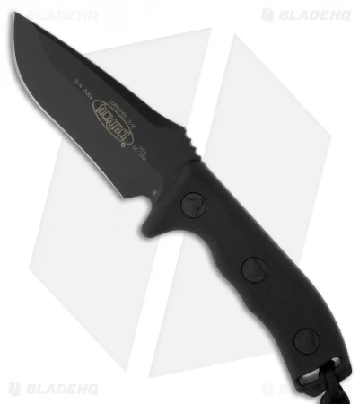 Microtech Currahee Drop Point Knife Fixed Blade (4.5" Black) 102-1 1 Microtech Currahee Drop Point Knife Fixed Blade (4.5" Black) 102-1