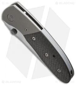 Microtech LCC Lightfoot Compact Combat D/A Automatic Knife CF (Stonewash) 2000 -Microtech Shop microtech gen 1 lcc da auto cf sw bottom cm