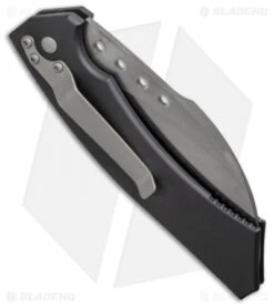 Microtech Hawk Automatic Knife (4" Stonewash Serr) 06/2002 #641 -Microtech Shop microtech hawk 06 2002 941 side cm