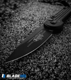 Microtech LUDT Tactical Automatic Knife (3.4" Black) 135-1T -Microtech Shop microtech ludt black plain 135 1t BHQ 4422 dl