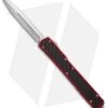 Microtech Makora II D/A OTF Automatic Knife CF/Red (4.45" Satin Serr) 106-5RD