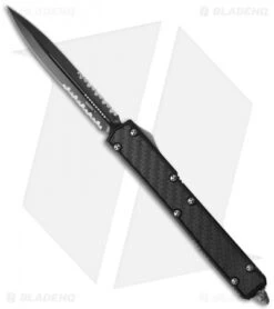 Microtech Makora II D/A OTF Double Edge Auto (4.45" Black Serr) 106-2