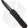 Microtech Scarab D/E OTF Automatic Knife (3.5" Black Full Serr) 175-3