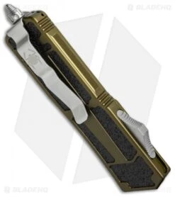 Microtech QD Scarab S/E OTF Automatic Knife OD Green (3.5" Stonewash) 178-10OD -Microtech Shop microtech scarab od green 178 10 od side cm