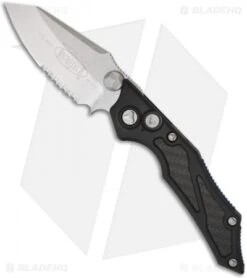 Microtech Select Fire Dual Action Automatic Knife (3.5" Stonewash Serr) 128-11