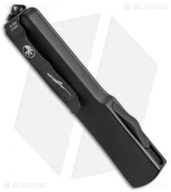 Microtech UTX-70 Dagger D/A OTF Automatic Knife CF (2.4" Damascus) 147-16CF -Microtech Shop microtech utx 70 147 16cf bhq36433 cm side