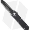 Microtech Scarab Executive Tanto OTF Automatic Knife (3.5" Black Full Serr)